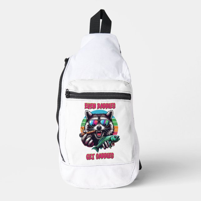 Bandolera Incluso Los Jabalíes Reciben Racoon Con Pescado (Anverso)