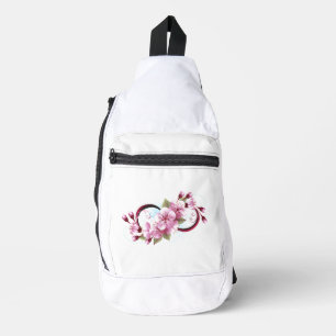 Bandolera Infinito con las flores de flores de Sakura Blosso