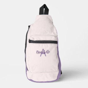 Bandolera Iniciales de tipo de script femenino y Denomina Vi