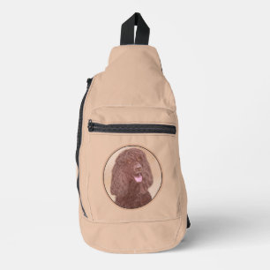 Bandolera Irlandés Water Spaniel IWS Pintando arte original 