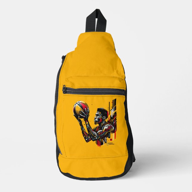 Bandolera Jugador de Baloncesto (Anverso)