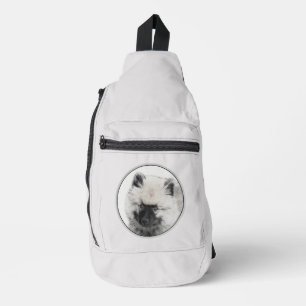Bandolera Keeshond Dibujando Kees Cuppy Cupe Arte Perro Orig