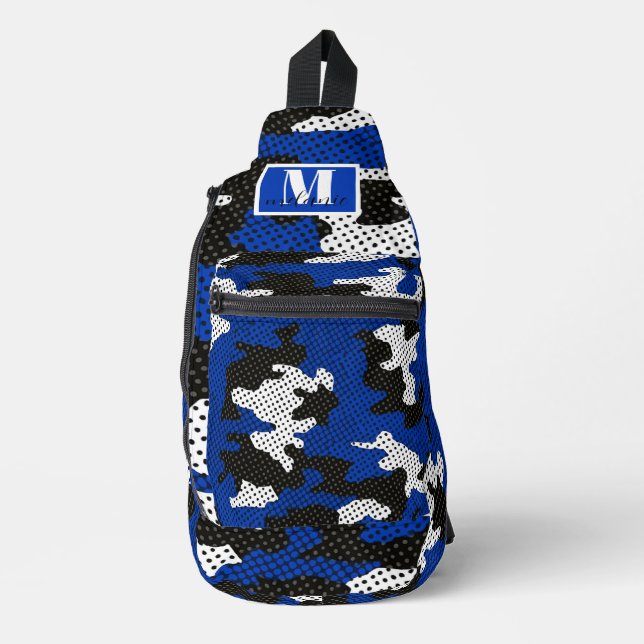 Bandolera Kentucky Blue White Classic Camo Pattern (Anverso)