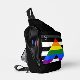 Bandolera La bandera de aliado heterosexual de SlipperyJoe c