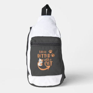 Bandolera la vida es mejor con un gato