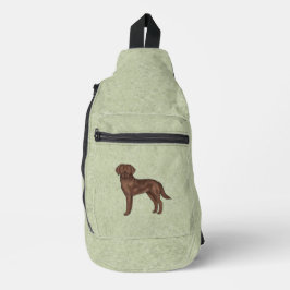 Bandolera Labrador Retriever Chocolate Cute Cartoon Perro La