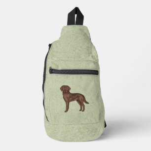 Bandolera Labrador Retriever Chocolate Cute Cartoon Perro La