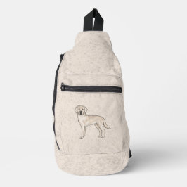 Bandolera Labrador Retriever crema Perro de dibujos animados