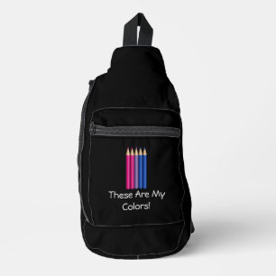 Bandolera Lápices del orgullo bisexual