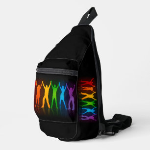 Bandolera Las seis siluetas de pie de Slipperyjoe con los br