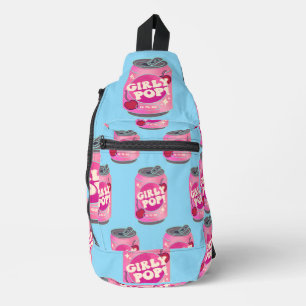 Bandolera Lata de refresco de cereza Girly Pop Rosa retro