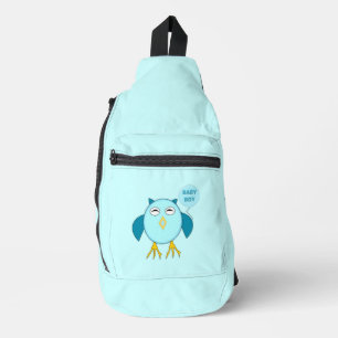Bandolera Lechuza Cute Blue Baby
