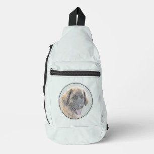 Bandolera Leonberger Pintura León Cute Mascota Original Perr