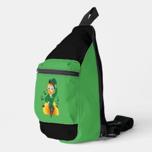 Bandolera Leprechaun bailando, personalizado de San Patricio