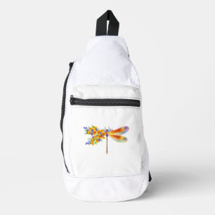 Bandolera Libélula de Flor Amarilla