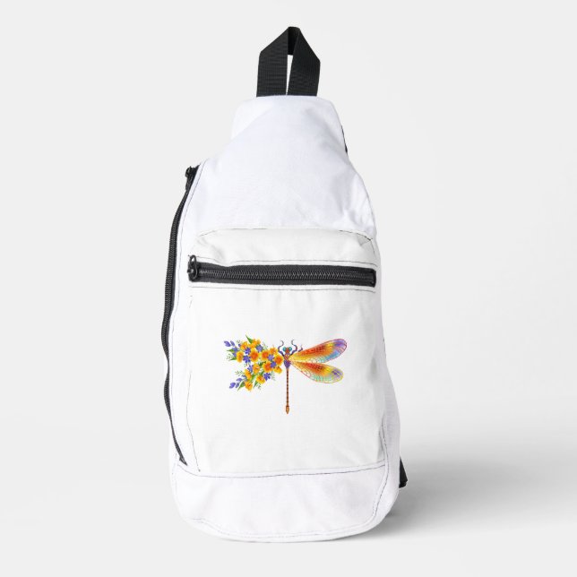 Bandolera Libélula de Flor Amarilla (Anverso)
