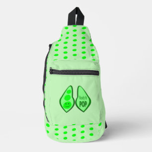 Bandolera Listo para abrir un café verde preñado