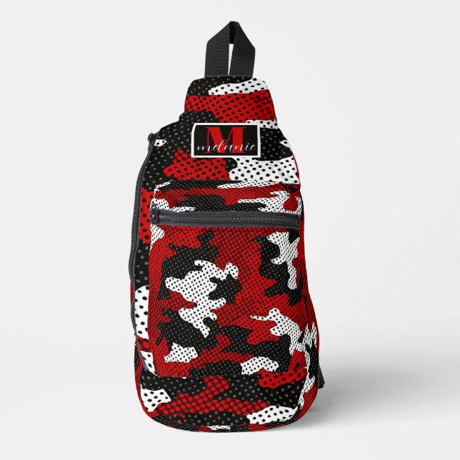 Bandolera Louisville Red Black Bold Camo Printed (Anverso)