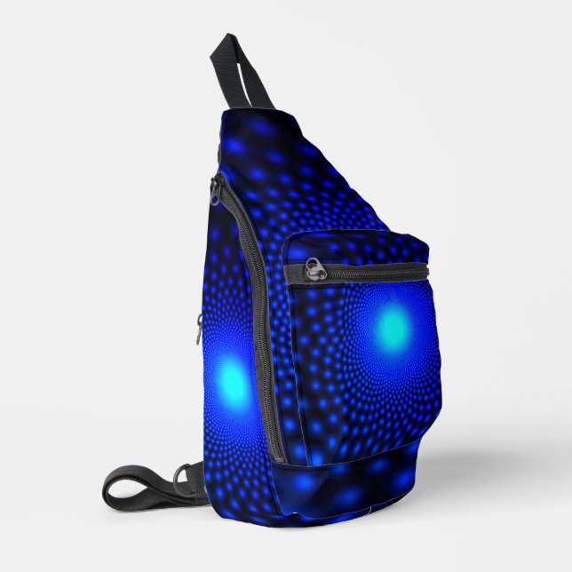 Bandolera Luces Neon Blue Dots (Esquina izquierda)