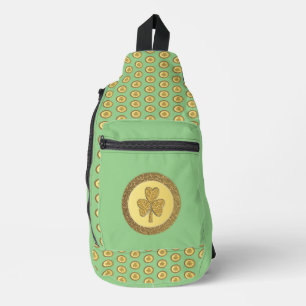 Bandolera Lucky Irish Shamrock Gold Coin