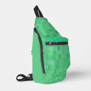 Bandolera Lunares verdes y acuáticos