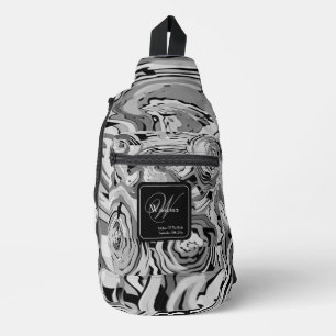 Bandolera Madre De Novia Regalo Patrón Moderno Moda Monogram