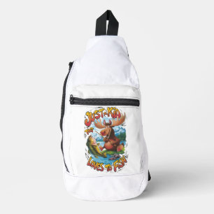 Bandolera Majestuoso alce con pescado: