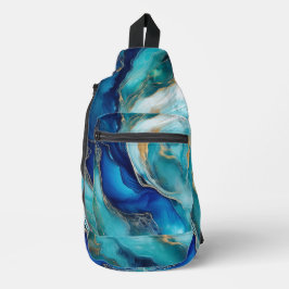Bandolera Mareas de Cobalto: Una Exploración Abstracta