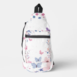 Bandolera Mariposa y flor singulares