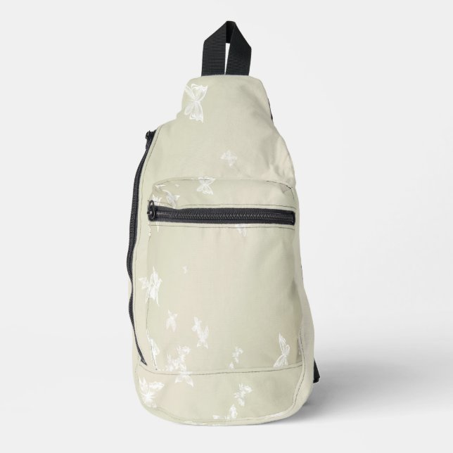 Bandolera Mariposas Blancas (Anverso)