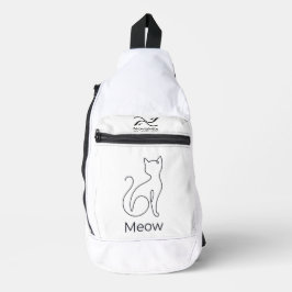 Bandolera Miau – Gato Minimalista