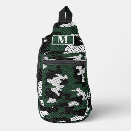 Bandolera Michigan Green & White Warrior Camo Printed