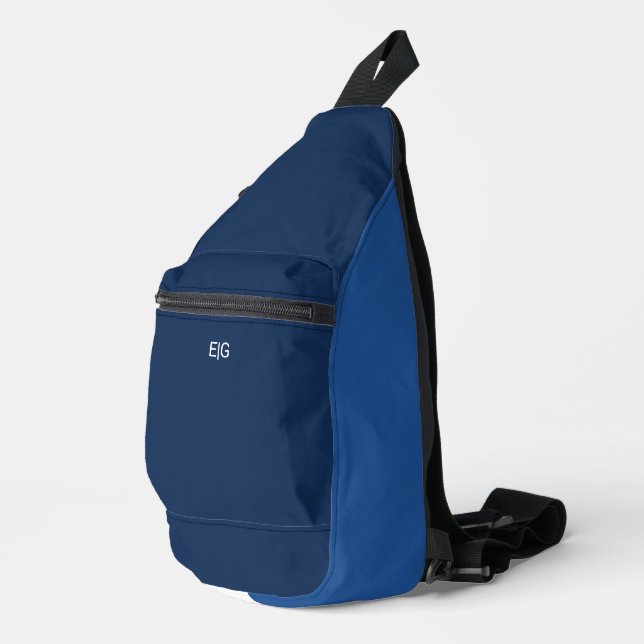 Bandolera Minimalist Blue Monogram (Esquina derecha)