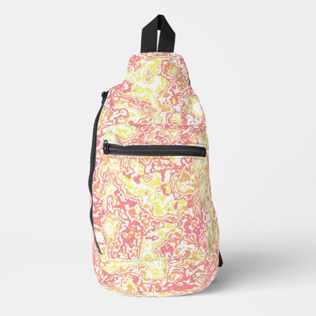 Bandolera Mod Boho Hippie Funky Mármol (Anverso)