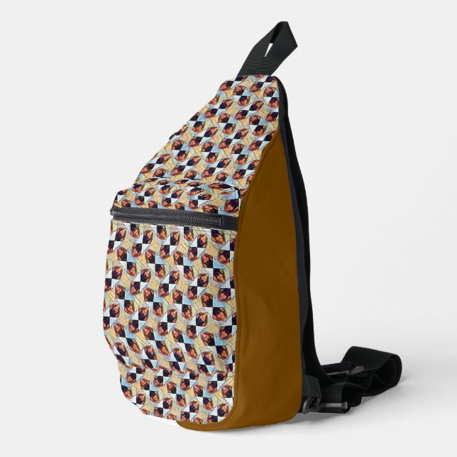 Bandolera Modern abstract digital pattern design 1245 (Esquina derecha)