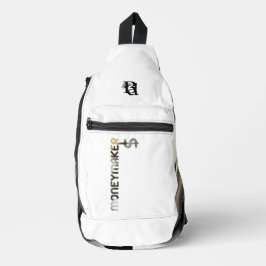 Bandolera MONEYMAKER White Sling Bag Trend Resumen Negro