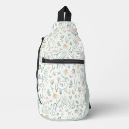 Bandolera Monograma de Herbarium Botánico Cottagecore Vintag