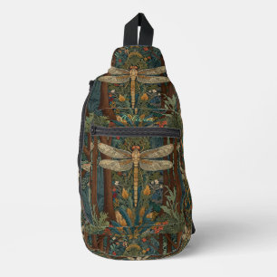 Bandolera Monograma del boho de la libélula del arte de la v
