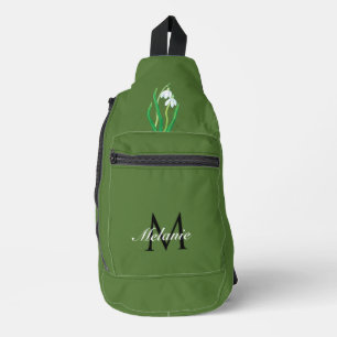 Bandolera Monograma del Personalizado Primavera Temprano con