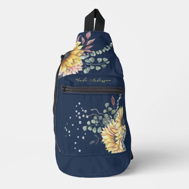 Bandolera Monograma elegante profesor de matemáticas de gira (Anverso)