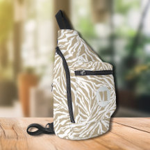 Monogramación de la impresión de animales de cebra