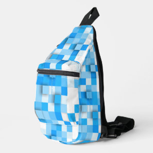 Bandolera mosaico de cuadros de SlipperyJoe moderno de tres-