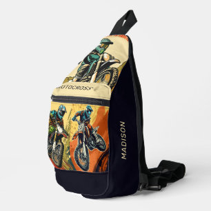 Bandolera Motocross de nombre personalizado