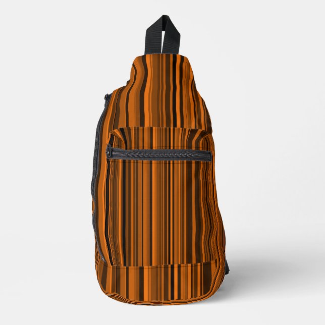 Bandolera Naranja Brown Black Stripes (Anverso)