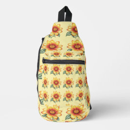 Bandolera Naranja Flowe