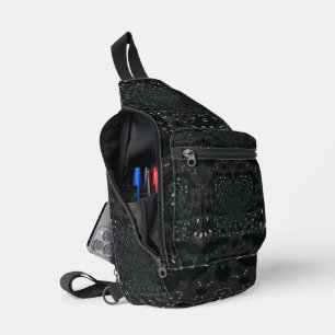 Bandolera Negro con puntos blancos