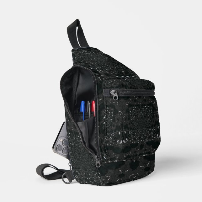 Bandolera Negro con puntos blancos (Abierto)