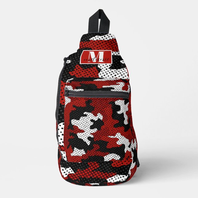 Bandolera New Mexico Red & Silver Camo Printed  (Anverso)