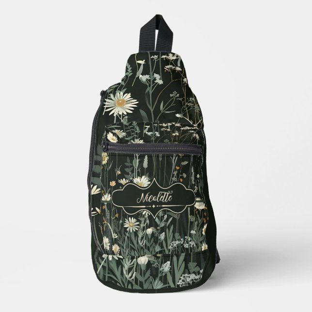 Bandolera Nicolette Dark Daisy Floral (Anverso)