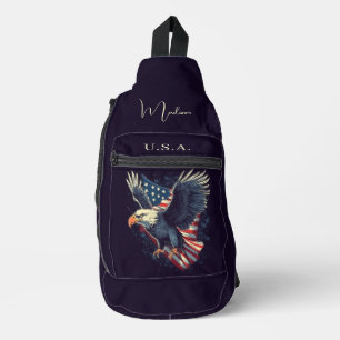 Bandolera Nombre personalizado Águila americana
